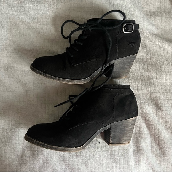 Suede Heeled Booties - Picture 1 of 5